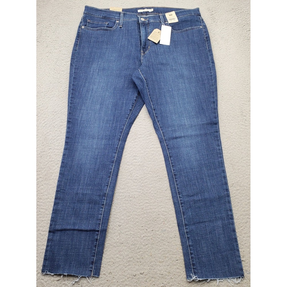 Levi's 311 Shaping Skinny Jeans Womens 34x30 Blue Denim Stretch Ankle Mid-Rise